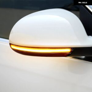 ダイナミックウィンカー LED バックミラー インジケーター ウィンカー リピーターライト フォルクスワーゲン VW GOLF 5 ジェッタ MK5 パサート B5.5 B6 EOS - Yellow