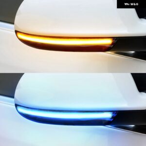 ダイナミックウィンカー LED バックミラー インジケーター ウィンカー リピーターライト フォルクスワーゲン VW GOLF 5 ジェッタ MK5 パサート B5.5 B6 EOS - Blue-Yellow