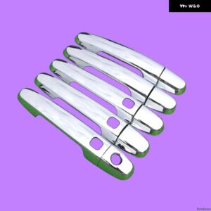 トヨタ RAV4 2006 - 2012 XA30 クローム カー ドアハンドル カバー トリム セット 2007 - 11 スタイリング アクセサリー ステッカー - handle 3 buttons