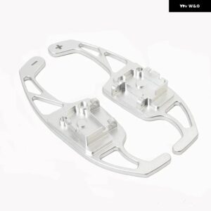 DSG ステアリングホイール パドルエクステンション シフト カバー VW ゴルフ 5 6 MK6 GTI R ジェッタ MK5 パサート B6 B7 CC ポロ シャラン ティグアン セア - Silver