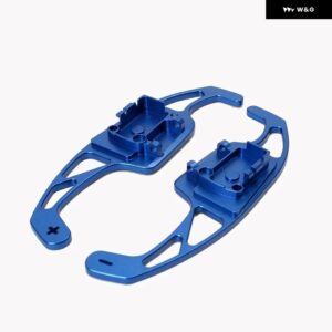 DSG ステアリングホイール パドルエクステンション シフト カバー VW ゴルフ 5 6 MK6 GTI R ジェッタ MK5 パサート B6 B7 CC ポロ シャラン ティグアン セア - Blue