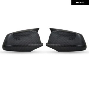 BMW 5シリーズ F10 F11 2010-2013 車用バックミラー カバー サイドウィング フレーム カバー カーボン スタイル トリム シェル - Carbon Fiber