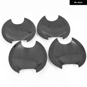 トヨタ プリウス C 2011-2017 カーボン クローム カー ドアハンドル カバー トリム ステッカー スタイリング アクセサリー - carbon bowl