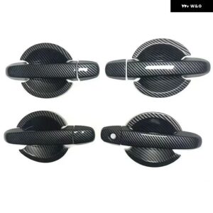 スバル トレジア 2011 - 17 カーボン クローム カー ドアハンドル カバー トリム ステッカー スタイリング アクセサリー - carbon handle-bowl