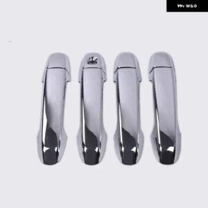 スバル トレジア 2011 - 17 カーボン クローム カー ドアハンドル カバー トリム ステッカー スタイリング アクセサリー - silver door handle