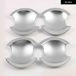 スバル トレジア 2011 - 17 カーボン クローム カー ドアハンドル カバー トリム ステッカー スタイリング アクセサリー - silver bowl