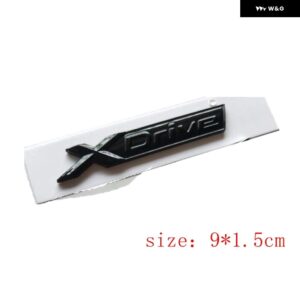 クロームブラックフェンダーレター XDRIVE 旧型 XDRIVE エンブレム 1 3 4 5 6 7シリーズ X1 X3 X4 X5 X6 Z4 GT X DRIVE バッジ - XDrive Gloss new
