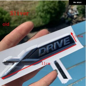 クロームブラックフェンダーレター XDRIVE 旧型 XDRIVE エンブレム 1 3 4 5 6 7シリーズ X1 X3 X4 X5 X6 Z4 GT X DRIVE バッジ - XDRIVE Chrome sliver