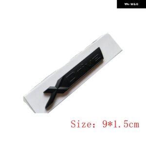 クロームブラックフェンダーレター XDRIVE 旧型 XDRIVE エンブレム 1 3 4 5 6 7シリーズ X1 X3 X4 X5 X6 Z4 GT X DRIVE バッジ - XDrive Matt new