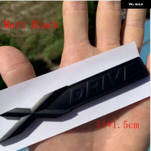 クロームブラックフェンダーレター XDRIVE 旧型 XDRIVE エンブレム 1 3 4 5 6 7シリーズ X1 X3 X4 X5 X6 Z4 GT X DRIVE バッジ - XDRIVE Matt black