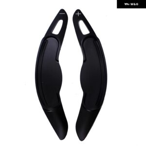 MINI COOPER S JCW F54 F55 F56 F57 F60 COUNTRYMAN CLUBMAN アルミ ステアリングホイール シフト パドルエクステンションカバー アクセサリー - black