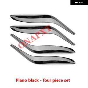 BMW X1 E84 2010-2016 車用 インナードア パネル ハンドル 左右カバー 内装ドア アームレスト プル トリム カバー ベージュ ブラック - piano black 4