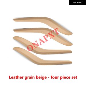 BMW X1 E84 2010-2016 車用 インナードア パネル ハンドル 左右カバー 内装ドア アームレスト プル トリム カバー ベージュ ブラック - beige 4
