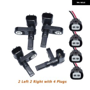 ABSホイールスピードセンサー フロント リア 右 左 プラグコネクタ付き トヨタ 4RUNNER TACOMA 8954204020 8954260050 8954304020 - 8 PCS Set