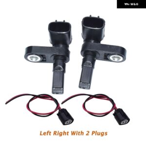 ABSホイールスピードセンサー フロント リア 右 左 プラグコネクタ付き トヨタ 4RUNNER TACOMA 8954204020 8954260050 8954304020 - Pair and 2 plugs