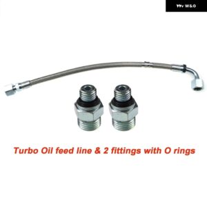 ターボオイルフィードライン フィッティング2個付き ダッジ カミンズ 5.9L 24V 1998-2002 3937216 3282164 3935821 4940183 3922790 - Full Set 3PCS