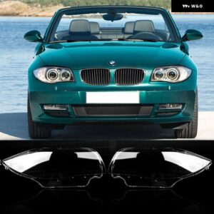 BMW E81 E87 E82 E88 2003-2011 車用 ヘッドライト レンズ ヘッドランプ シェルカバー 1シリーズ - 2pcs for pair light