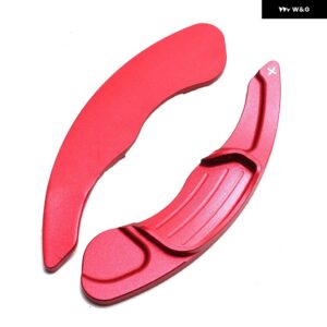 アルミ ステアリングホイール シフト パドル エクステンション シフター フォード フュージョン モンデオ エッジ トーラス リンカーン MKC MKX MKZ MKS MKT - Red