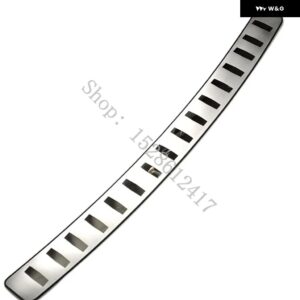 シュコダ オクタビア A7 2015 2016 ~2021 ステンレス リア トランク バンパー プロテクター リア スカッフプレート リアドアシル カーアクセサリー - a