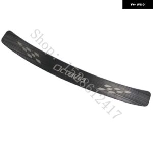 シュコダ オクタビア A7 A8 2015 2016~2022 ステンレス リア トランク バンパー プロテクター リア スカッフプレート リアドアシル カーアクセサリー - b