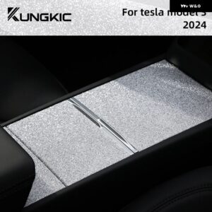 テスラ モデル3 ハイランド 2024 トリム モデル3 フラッシュクリスタル TPU 読書灯 ステッカー ステアリングホイール 車内アクセサリー - Central 3PCS