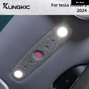 テスラ モデル3 ハイランド 2024 トリム モデル3 フラッシュクリスタル TPU 読書灯 ステッカー ステアリングホイール 車内アクセサリー - Reading Light
