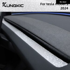 テスラ モデル3 ハイランド 2024 トリム モデル3 フラッシュクリスタル TPU 読書灯 ステッカー ステアリングホイール 車内アクセサリー - Dashboard Vent