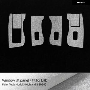 テスラ モデル3 ハイランド 2024 トリム モデル3 フラッシュクリスタル TPU 読書灯 ステッカー ステアリングホイール 車内アクセサリー - Window Lift LHD