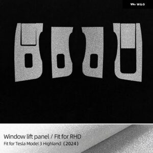 テスラ モデル3 ハイランド 2024 トリム モデル3 フラッシュクリスタル TPU 読書灯 ステッカー ステアリングホイール 車内アクセサリー - Window Lift RHD