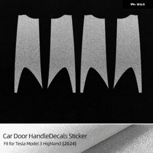 テスラ モデル3 ハイランド 2024 トリム モデル3 フラッシュクリスタル TPU 読書灯 ステッカー ステアリングホイール 車内アクセサリー - Door Handle