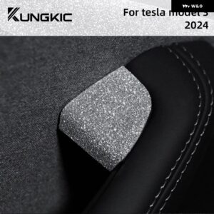 テスラ モデル3 ハイランド 2024 トリム モデル3 フラッシュクリスタル TPU 読書灯 ステッカー ステアリングホイール 車内アクセサリー - Door Switch 4PCS