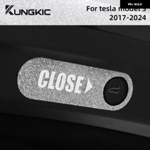 テスラ モデル3 ハイランド 2024 トリム モデル3 フラッシュクリスタル TPU 読書灯 ステッカー ステアリングホイール 車内アクセサリー - rear trunk