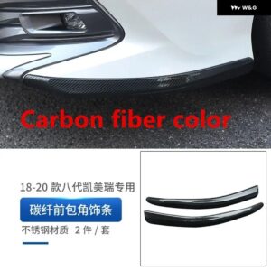 トヨタ カムリ 2018-2020 アクセサリー 2個 ステンレス フロント リア コーナー プロテクター フロントショベル フロントリップ 防止 - Front