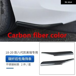 トヨタ カムリ 2018-2020 アクセサリー 2個 ステンレス フロント リア コーナー プロテクター フロントショベル フロントリップ 防止 - Rear