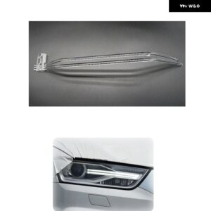 アウディ Q3 2016-2018 DRL カー ヘッドライト ガイドプレート デイタイム ランニング チューブ バー ヘルニア キセノン - 1pcs for left light