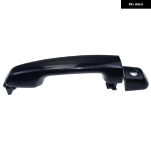 クローム/ブラック フロント リア 左 右 外装 アウター ドアハンドル 2010-2016 トヨタ 4RUNNER レクサス GX460 69210-60100 69211-60090 - Front Left Black