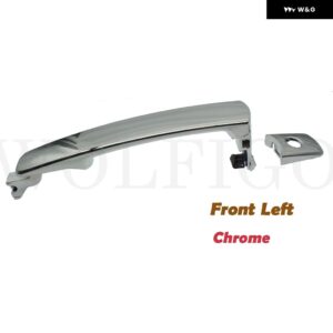 クローム/ブラック 車 フロント リア 左 右 外装 外側 ドアハンドル 日産 ローグ インフィニティ 80640AM205 NI1310129 80640CA012 - Front Left Chrome