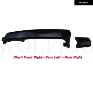 クローム/ブラック 車 フロント リア 左 右 外装 外側 ドアハンドル 日産 ローグ インフィニティ 80640AM205 NI1310129 80640CA012 - FR RL RR BK