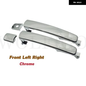 クローム/ブラック 車 フロント リア 左 右 外装 外側 ドアハンドル 日産 ローグ インフィニティ 80640AM205 NI1310129 80640CA012 - Front Pair Chrome