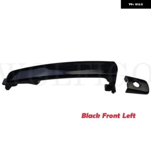 クローム/ブラック 車 フロント リア 左 右 外装 外側 ドアハンドル 日産 ローグ インフィニティ 80640AM205 NI1310129 80640CA012 - Front Left BK