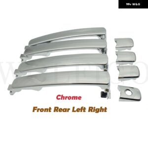 クローム/ブラック 車 フロント リア 左 右 外装 外側 ドアハンドル 日産 ローグ インフィニティ 80640AM205 NI1310129 80640CA012 - 4pcs chrome