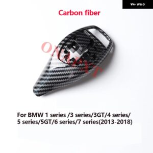 シフト レバー カバー BMW 1 3 4 5 X5シリーズ F30 F10 F15 レバー ギアノブ ギア シフト ノブ ギア レバー ノブ ギアスティック カーアクセサリー - 1345 fiber