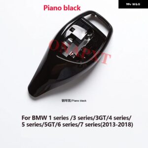 シフト レバー カバー BMW 1 3 4 5 X5シリーズ F30 F10 F15 レバー ギアノブ ギア シフト ノブ ギア レバー ノブ ギアスティック カーアクセサリー - 1345 black
