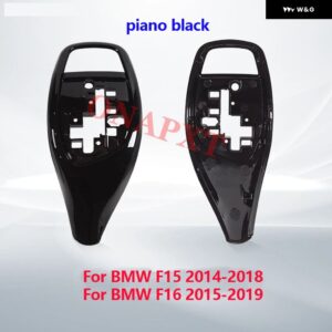 シフト レバー カバー BMW 1 3 4 5 X5シリーズ F30 F10 F15 レバー ギアノブ ギア シフト ノブ ギア レバー ノブ ギアスティック カーアクセサリー - F15 piano black