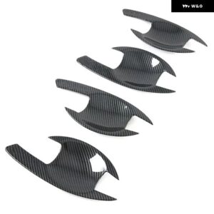 カーボンクロームカー ドアハンドル ボウルカバー ステッカー 三菱 パジェロ スポーツ2011-2021 スタイリング アクセサリー - c-bowl