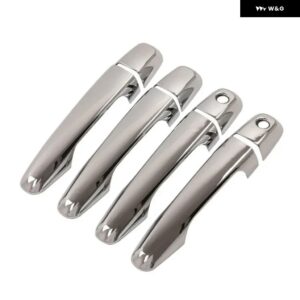 カーボンクロームカー ドアハンドル ボウルカバー ステッカー 三菱 パジェロ スポーツ2011-2021 スタイリング アクセサリー - s-2 keyholes