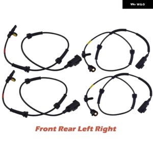 ABS ホイールスピードセンサー リア/フロント LH RH ランドローバー レンジローバー イヴォーク 2012-2017 ディスカバリー スポーツ 2015-2017 LR024202 - Front Rear 4PCS