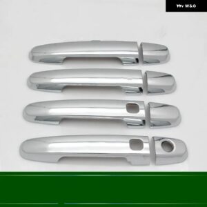 トヨタ BB 2006 - 2012 カーボン クローム カー ドアハンドル カバー トリム スタイリング カーアクセサリー - Siver 2 Buttons