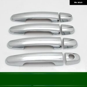 トヨタ BB 2006 - 2012 カーボン クローム カー ドアハンドル カバー トリム スタイリング カーアクセサリー - silver 0 Button