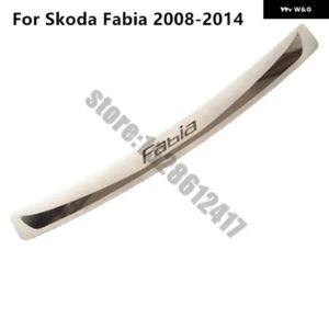 シュコダ ファビア 2008 2009 2010~2021 ステンレス リアドアシル バンパー プロテクター シル リアブートガード スタイリング カーアクセサリー - 2008-2014